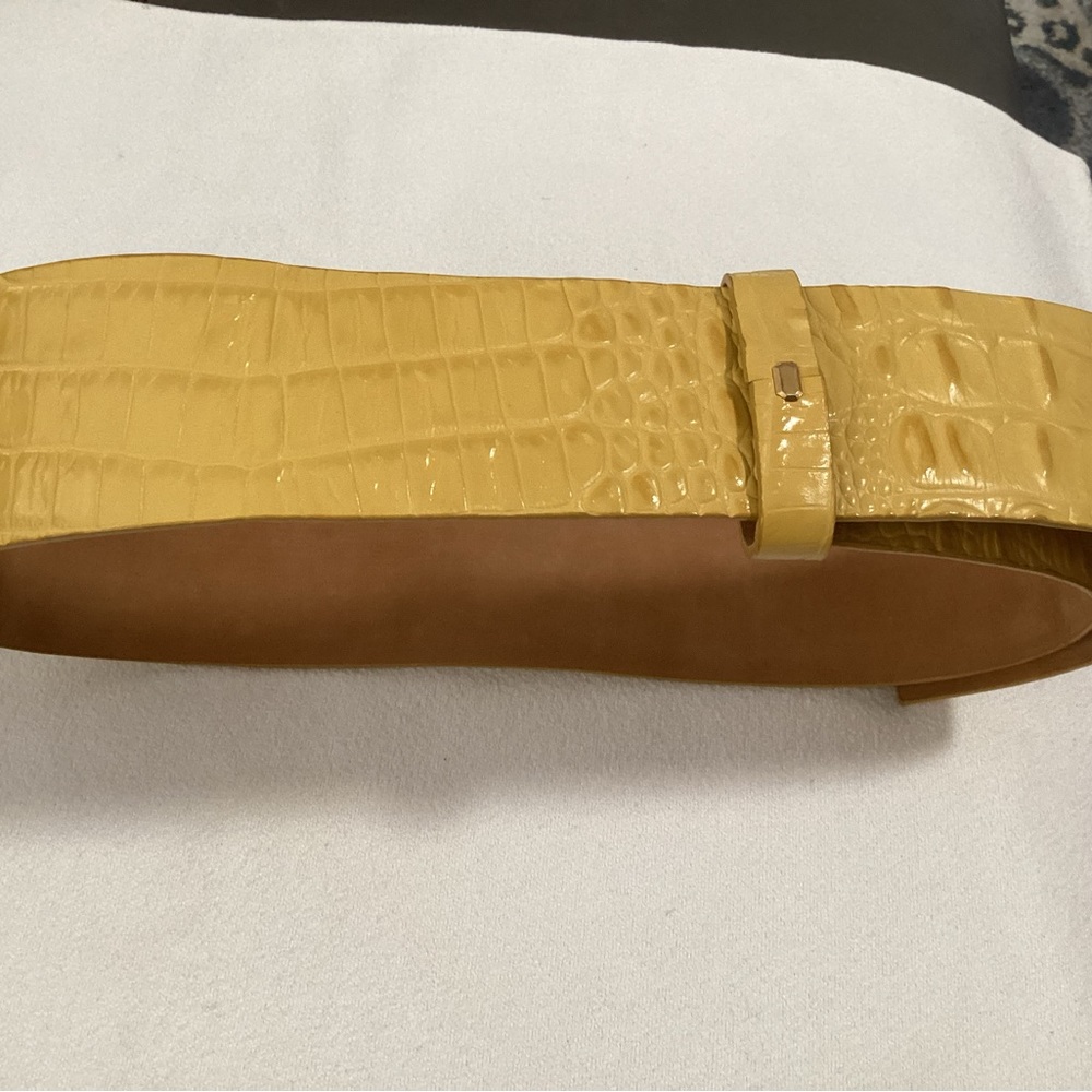 W. Kleinberg Croc Embossed Leather Belt Women’s Size Small